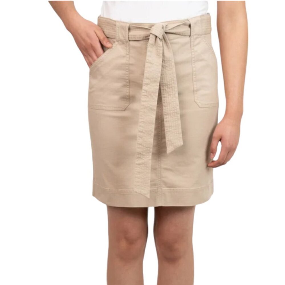 NEW Kersh Woven Utility Skirt with Belt | Tan